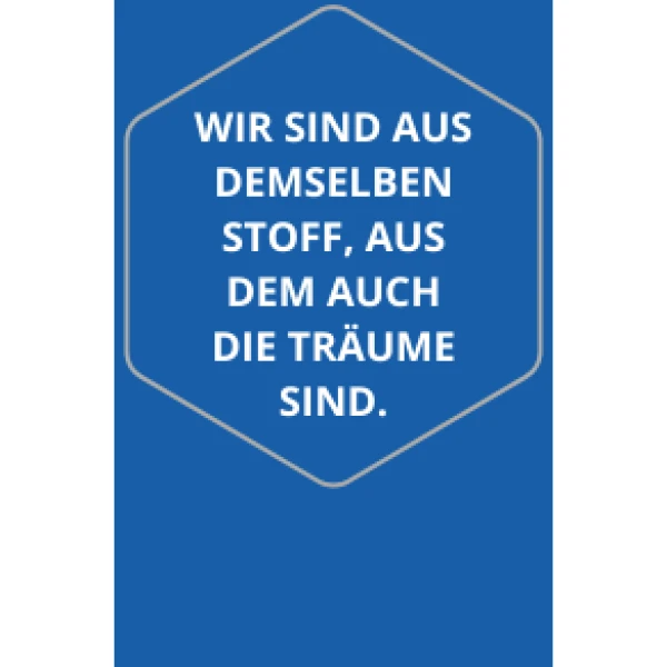 Capa do Livro WIR SIND AUS DEMSELBEN STOFF, AUS DEM AUCH DIE TRÄUME SIND.